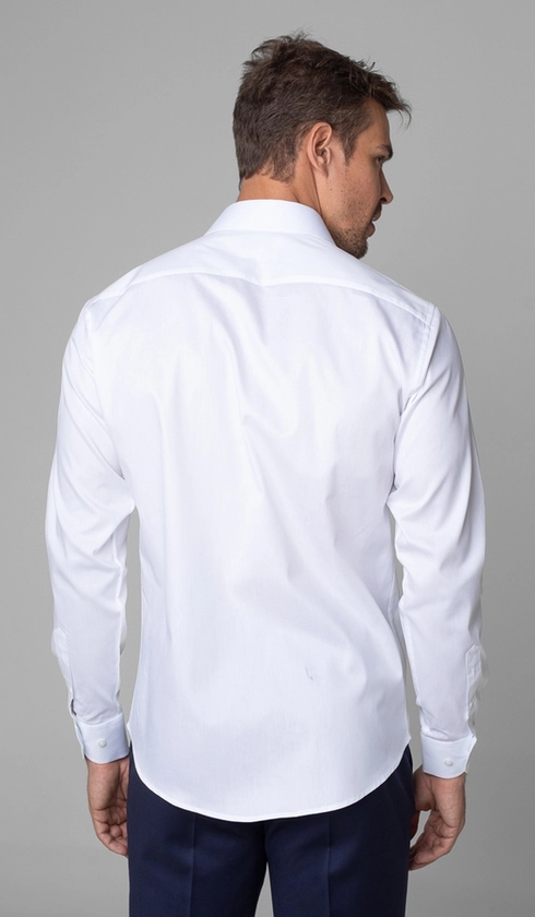 Camisa Manga Longa Lisa Slim