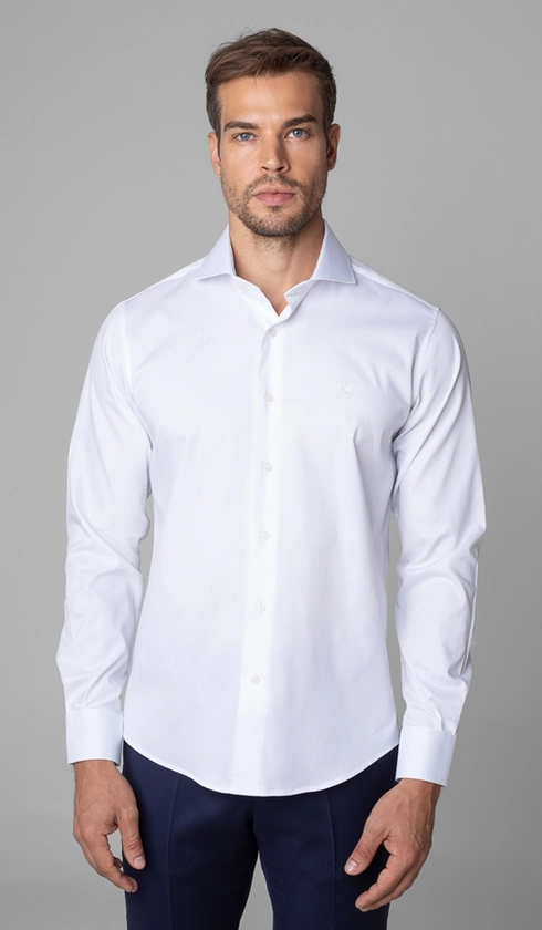Camisa Manga Longa Lisa Slim