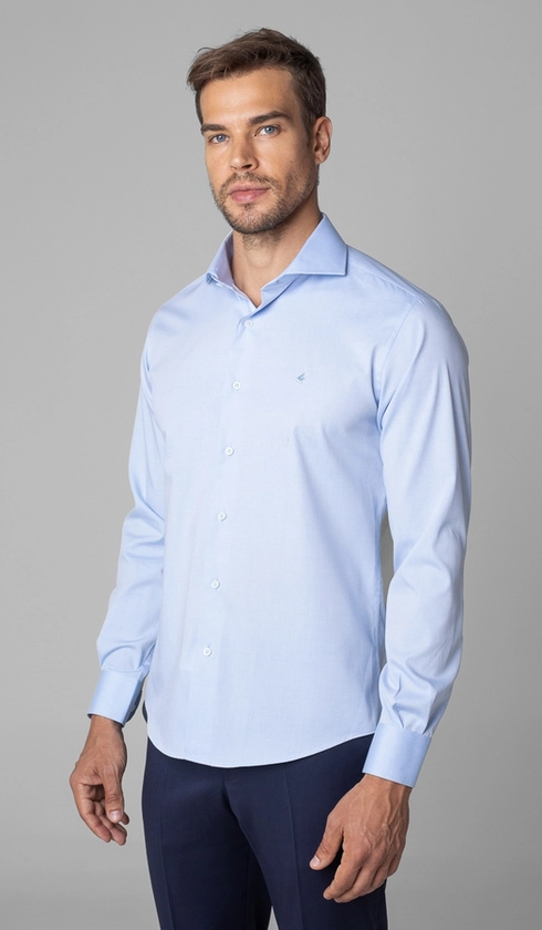 Camisa Manga Longa Lisa Slim
