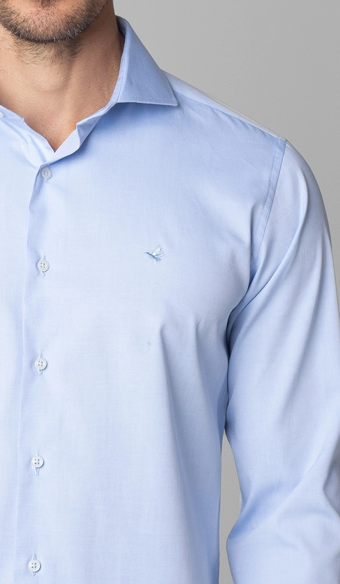 Camisa Manga Longa Lisa Slim