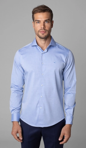 Camisa Manga Longa Lisa Slim