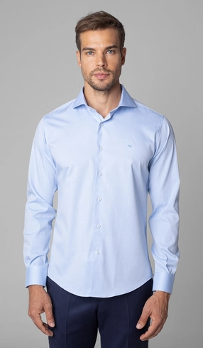 Camisa Manga Longa Lisa Slim
