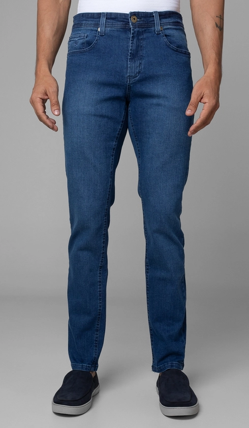 Calça Jeans Slim 5 Bolsos Express