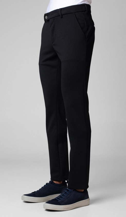 Calça Malha Bolso Faca Lisa