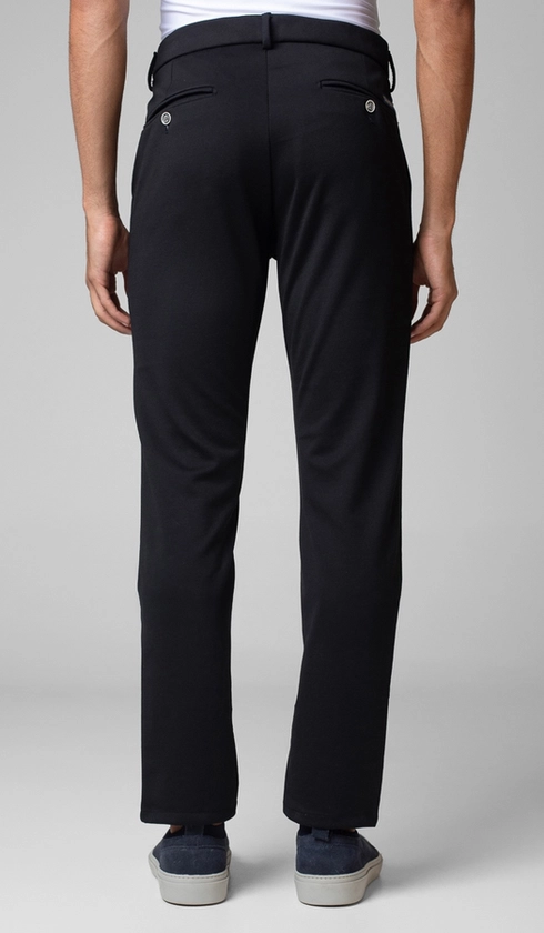 Calça Malha Bolso Faca Lisa