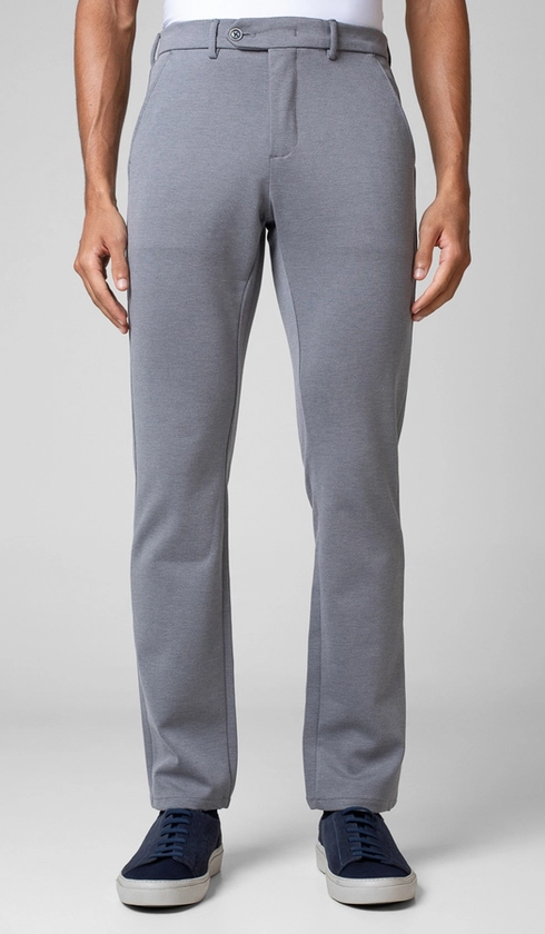 Calça Malha Bolso Faca Lisa