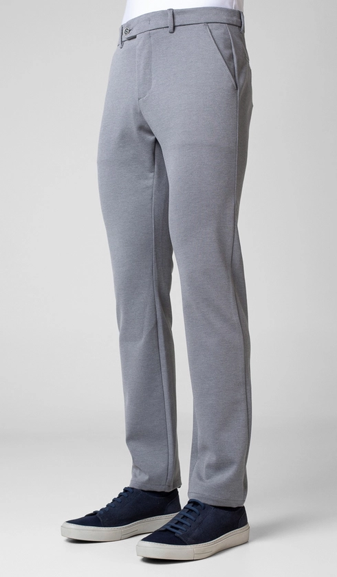 Calça Malha Bolso Faca Lisa