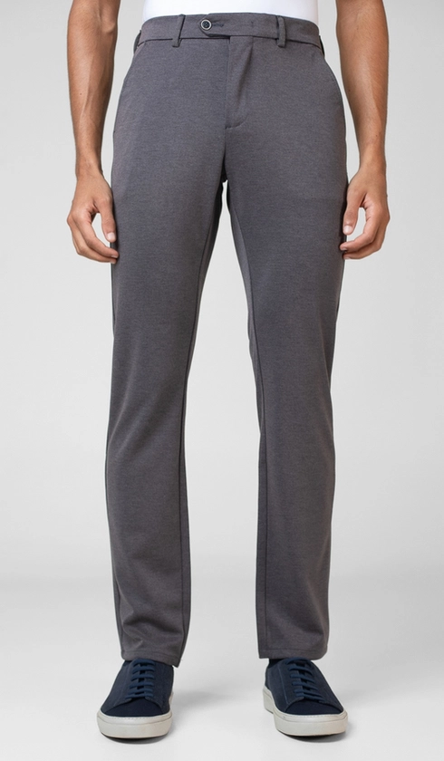 Calça Malha Bolso Faca Lisa