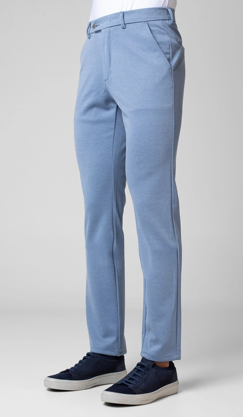 Calça Malha Bolso Faca Lisa