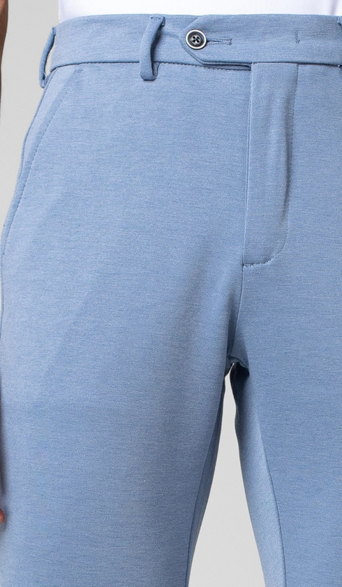 Calça Malha Bolso Faca Lisa