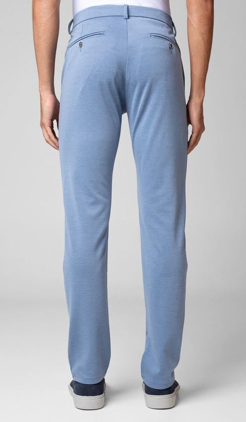 Calça Malha Bolso Faca Lisa