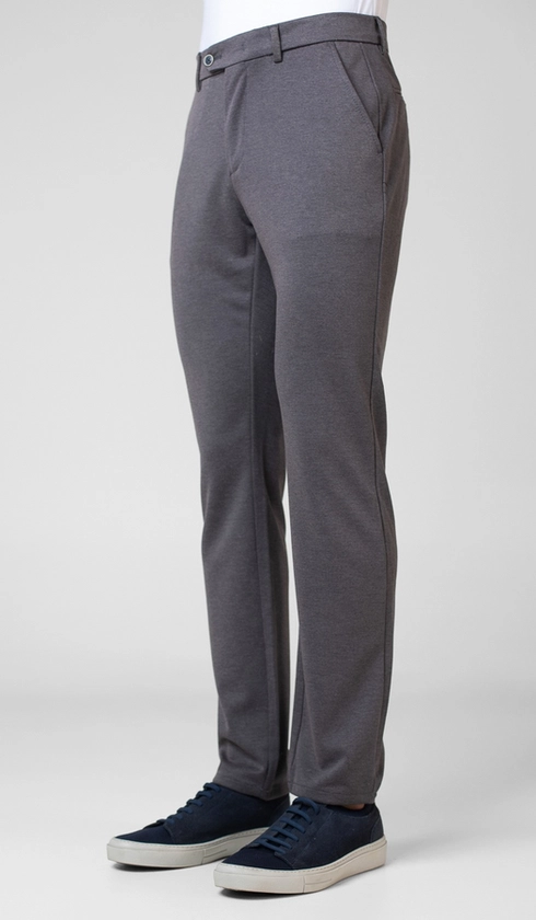 Calça Malha Bolso Faca Lisa
