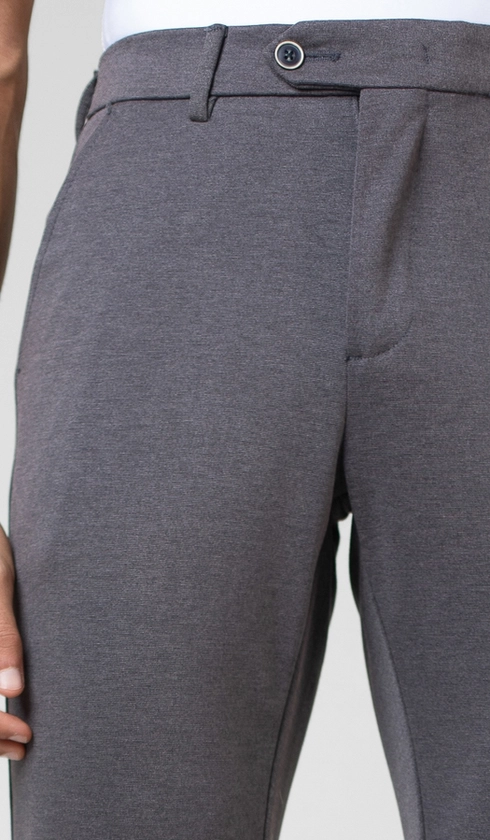Calça Malha Bolso Faca Lisa