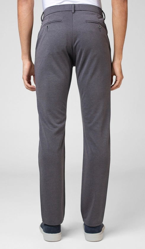 Calça Malha Bolso Faca Lisa