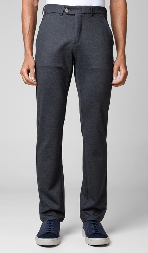 Calça Malha Bolso Faca Lisa