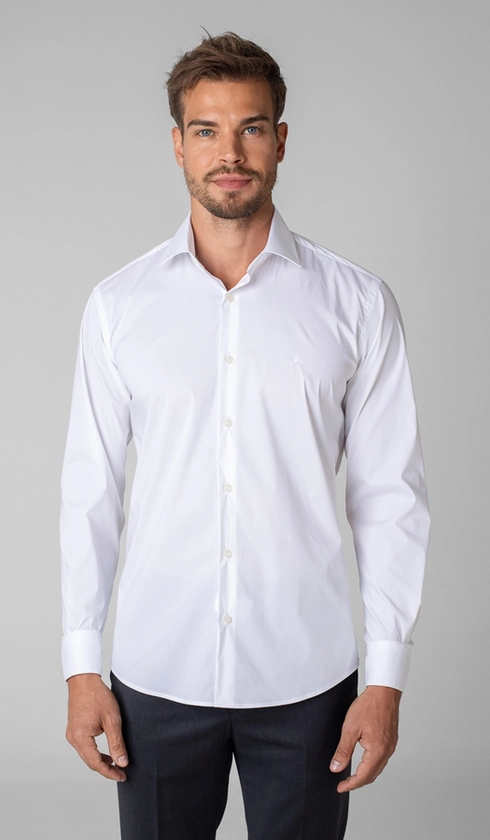 Camisa Manga Longa Slim Liso