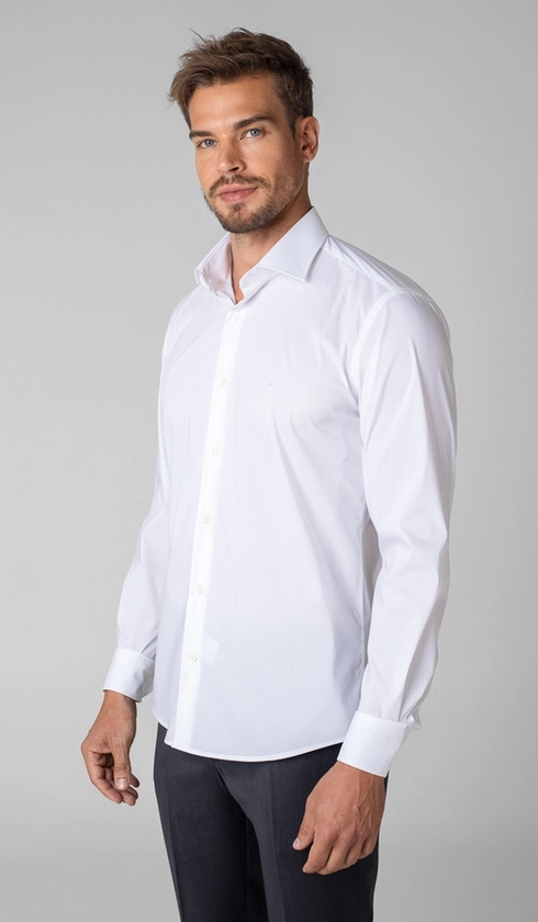 Camisa Manga Longa Slim Liso