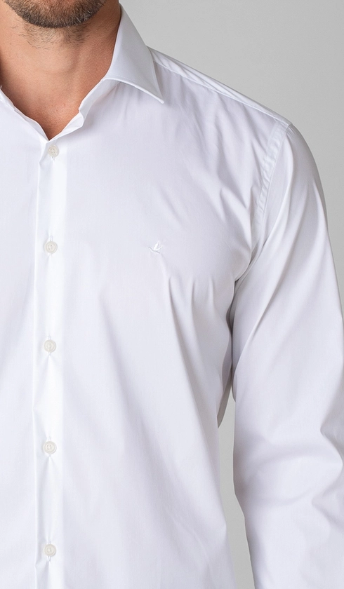 Camisa Manga Longa Slim Liso