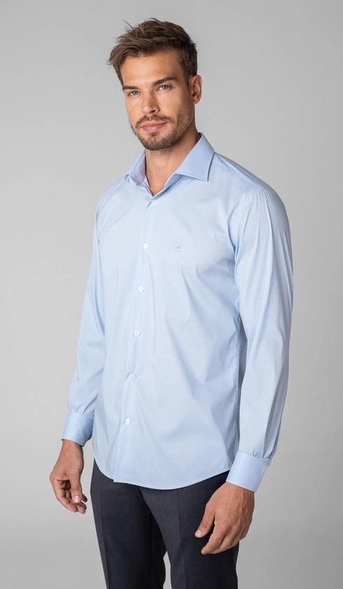 Camisa Manga Longa Slim Liso