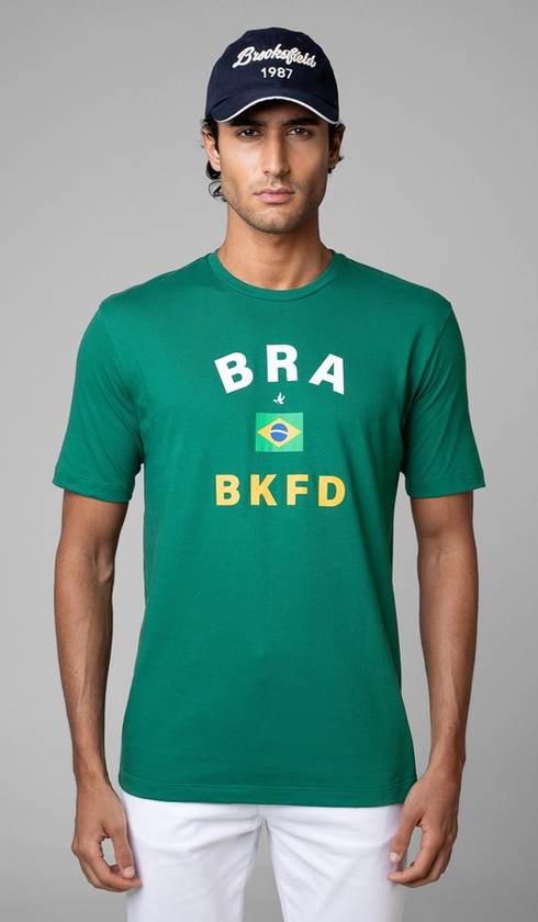T-Shirt Manga Curta Copa Bra Bkfd