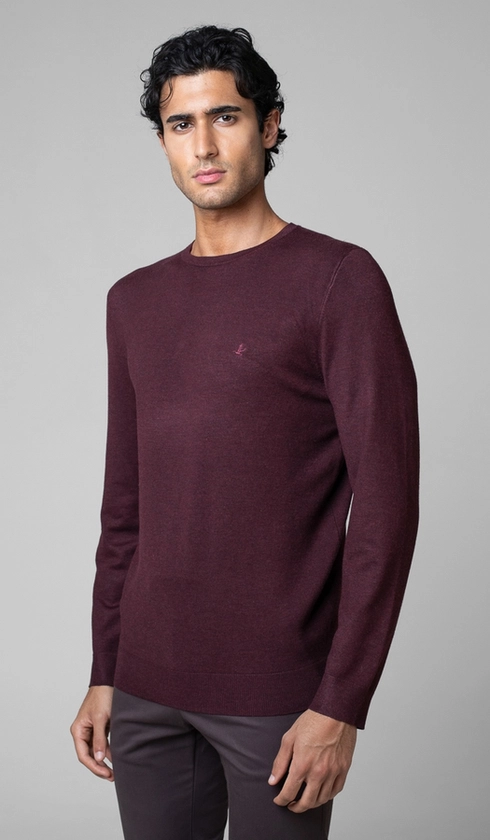 Malha Tricot Gola Careca Lisa