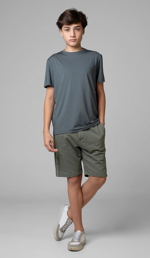 T-Shirt Manga Curta Gola Careca Techno Jet