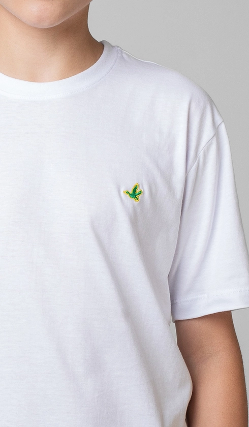 T-Shirt Manga Curta Copa Patinho Contraste