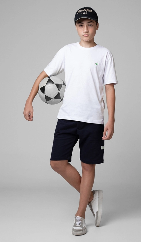 T-Shirt Manga Curta Copa Patinho Contraste