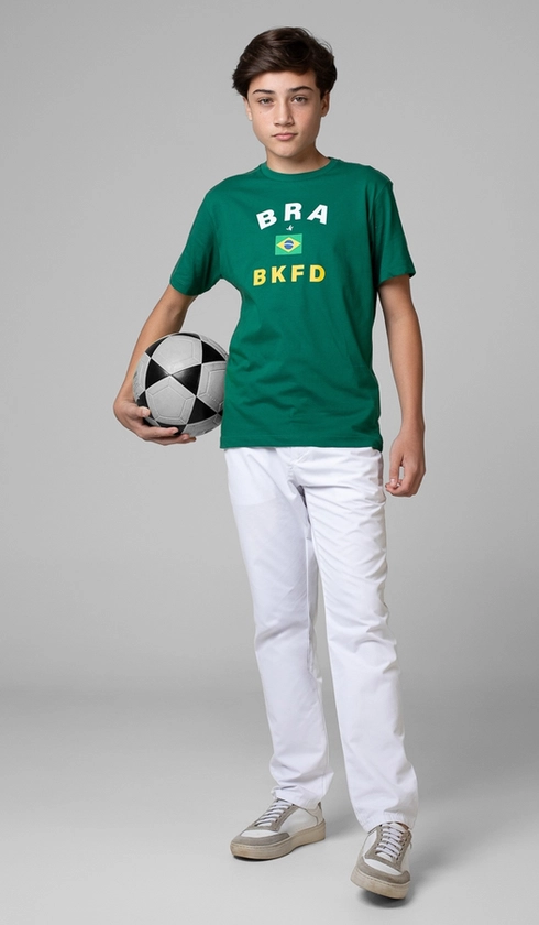 T-Shirt Manga Curta Copa Bra Bkfd