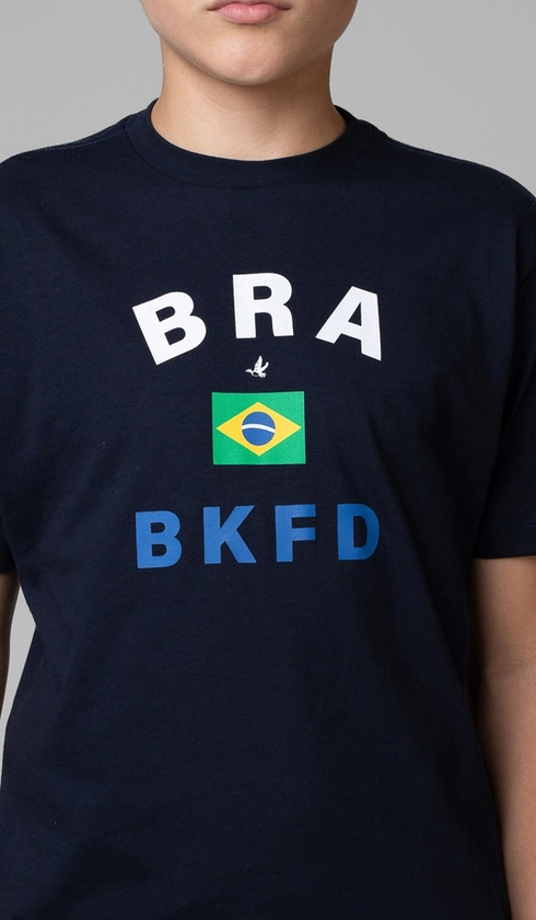 T-Shirt Manga Curta Copa Bra Bkfd