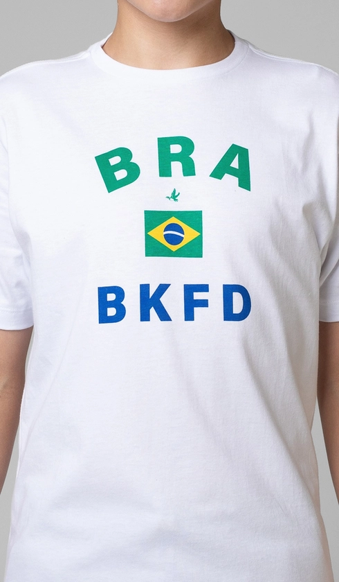 T-Shirt Manga Curta Copa Bra Bkfd