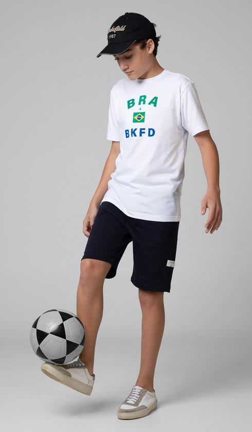 T-Shirt Manga Curta Copa Bra Bkfd