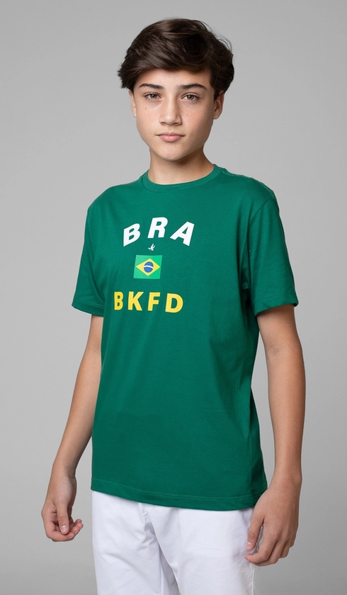 T-Shirt Manga Curta Copa Bra Bkfd