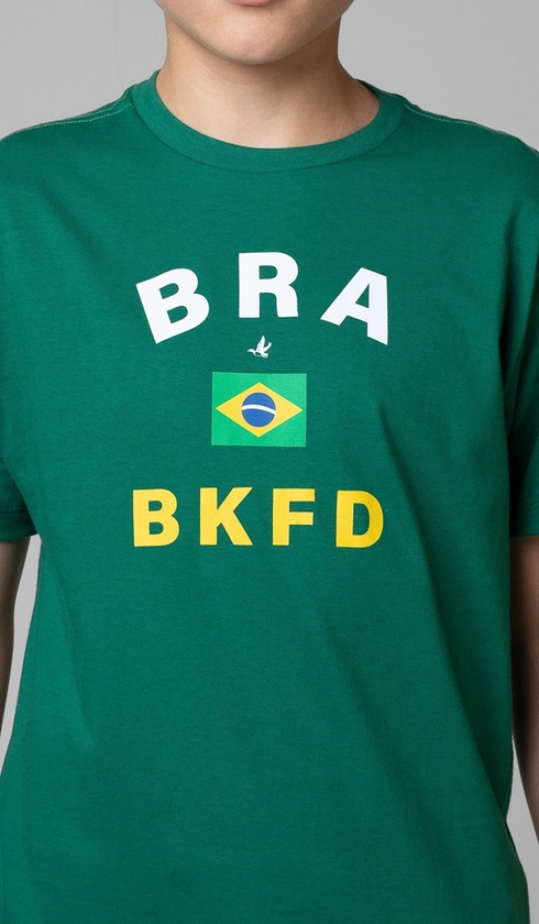 T-Shirt Manga Curta Copa Bra Bkfd