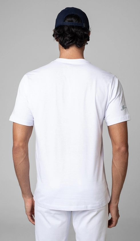 T-Shirt Manga Curta Copa Patinho Contraste