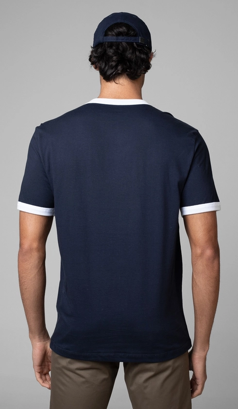 T-Shirt Manga Curta Vintage Copa Brasão