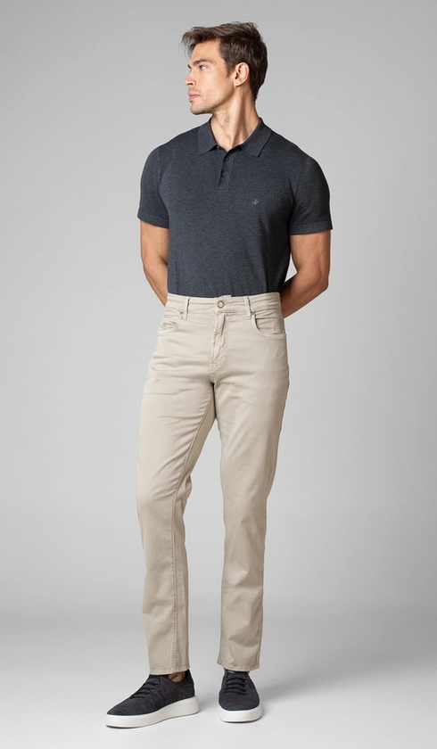 Calça de Sarja 5 Bolsos Importada