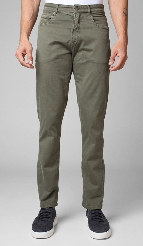 Calça de Sarja 5 Bolsos Importada