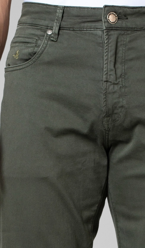 Calça de Sarja 5 Bolsos Importada