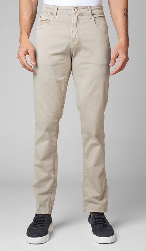 Calça de Sarja 5 Bolsos Importada
