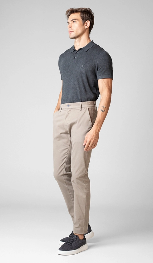 Calça de Sarja Bolso Faca Flex Soft
