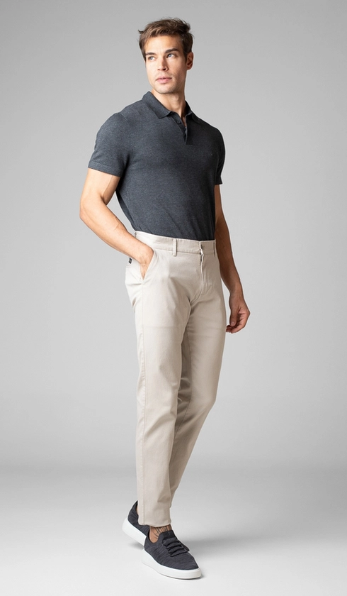 Calça de Sarja Bolso Faca Flex Soft