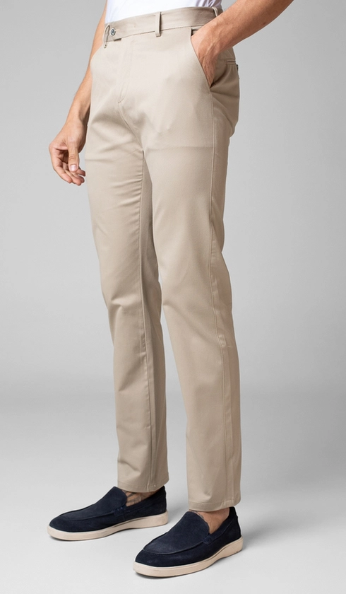 Calça de Sarja Bolso Faca com Stretch Express