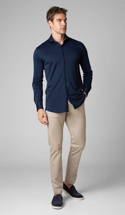 Calça de Sarja Bolso Faca com Stretch Express