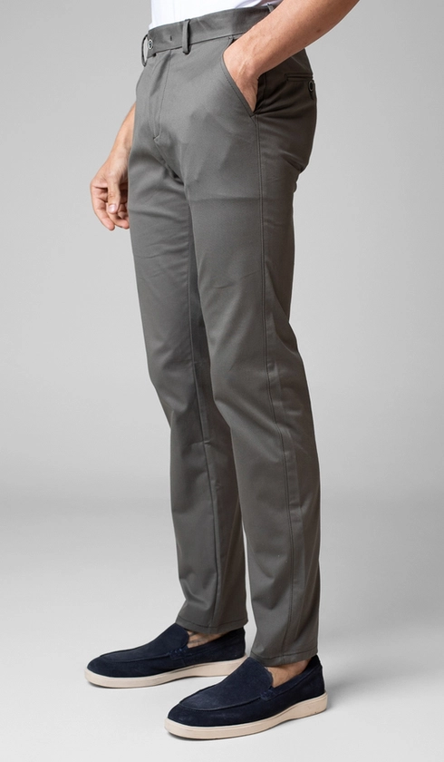Calça de Sarja Bolso Faca com Stretch Express