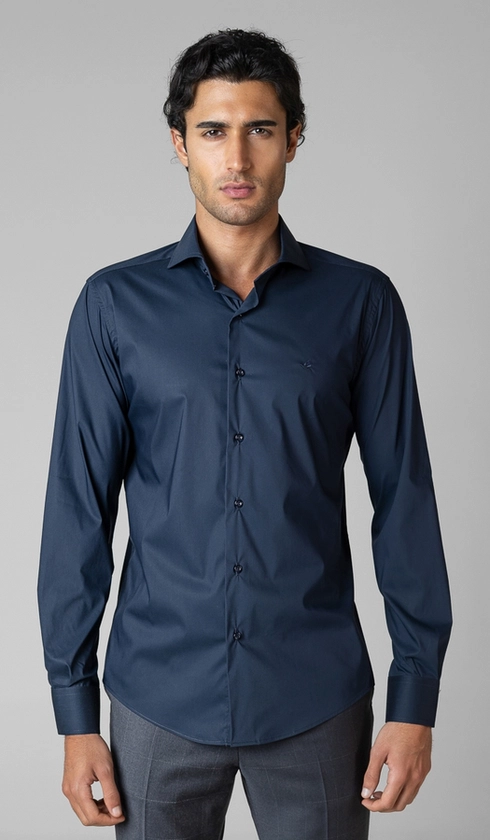 Camisa Manga Longa Lisa Slim