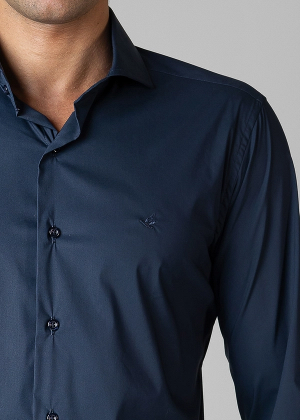 Camisa Manga Longa Lisa Slim