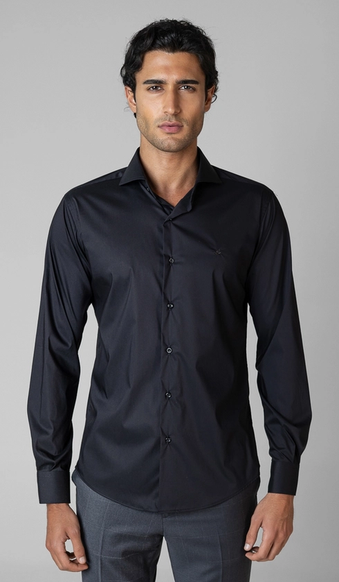 Camisa Manga Longa Lisa Slim