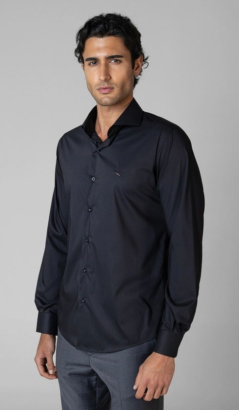 Camisa Manga Longa Lisa Slim