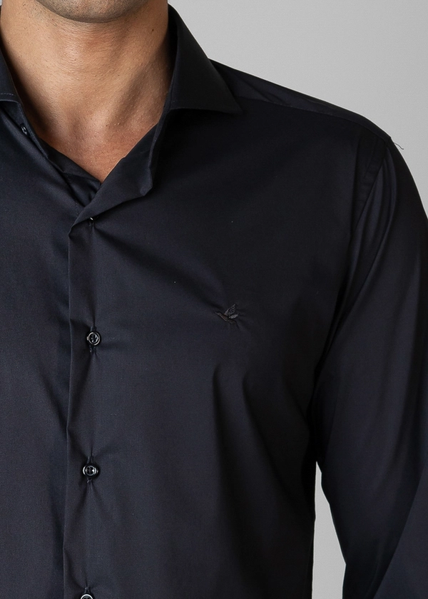 Camisa Manga Longa Lisa Slim